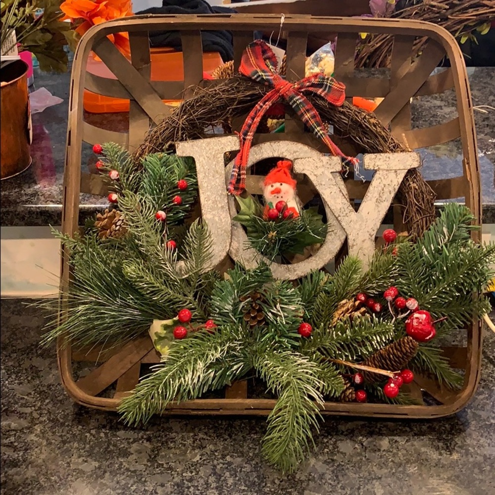 18” by 18” Christmas home decor